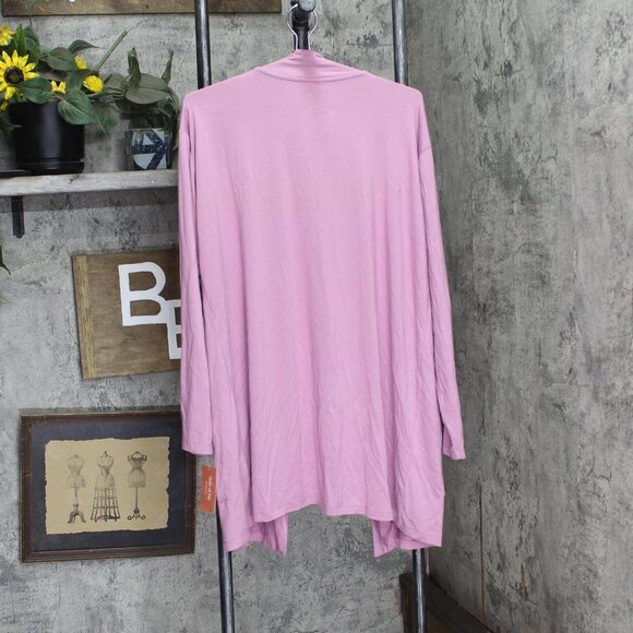 State Of Day Womens Knit Cardigan Open Front 100180255MS Mauve Orchid Purple L - Picture 2 of 5